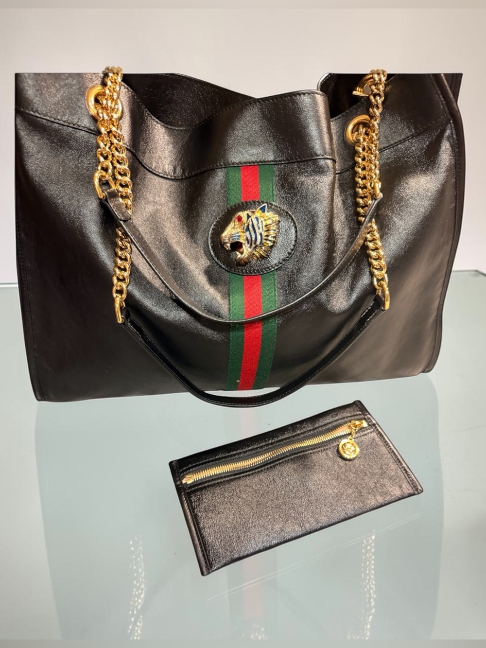Gucci Large Rajah Chain Tote